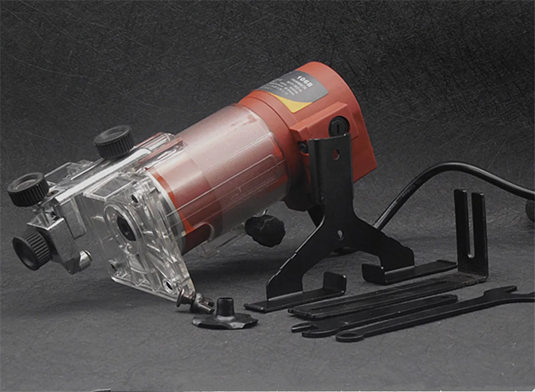 220V Trimming Machine Woodworking Carving Machine  Chamfering Machine High-power Slotting Machine Slotting DIY