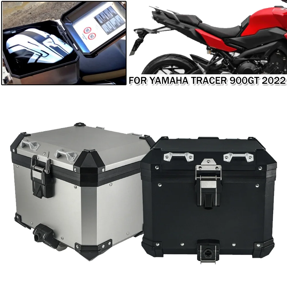 

For Yamaha Tracer 900GT 2022 900 GT Motorcycle Aluminum Waterproof Top Case Trunk Rack Side Box Panniers Luggage Bracket Holder