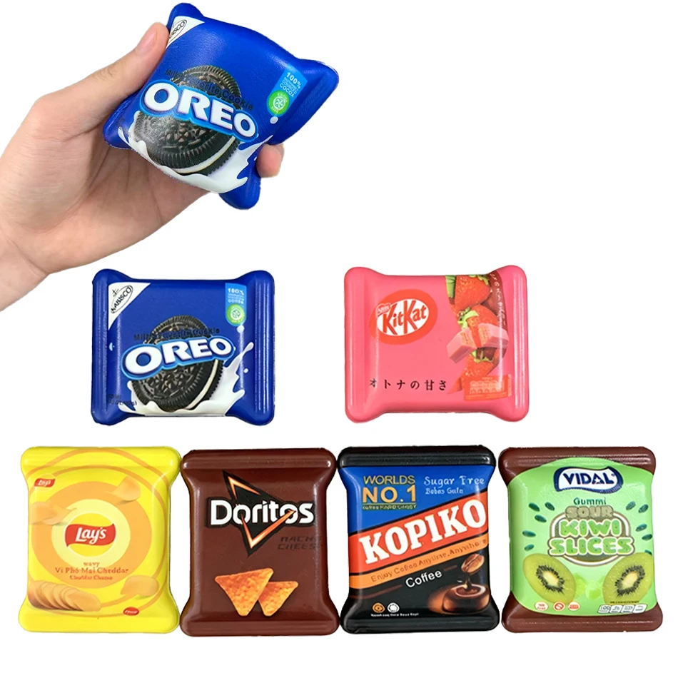 In Stock Snack Bag Model Squishy Stress Relief Toy Mini Slow Rise Squishy Toy Birthday Gift Christmas Present