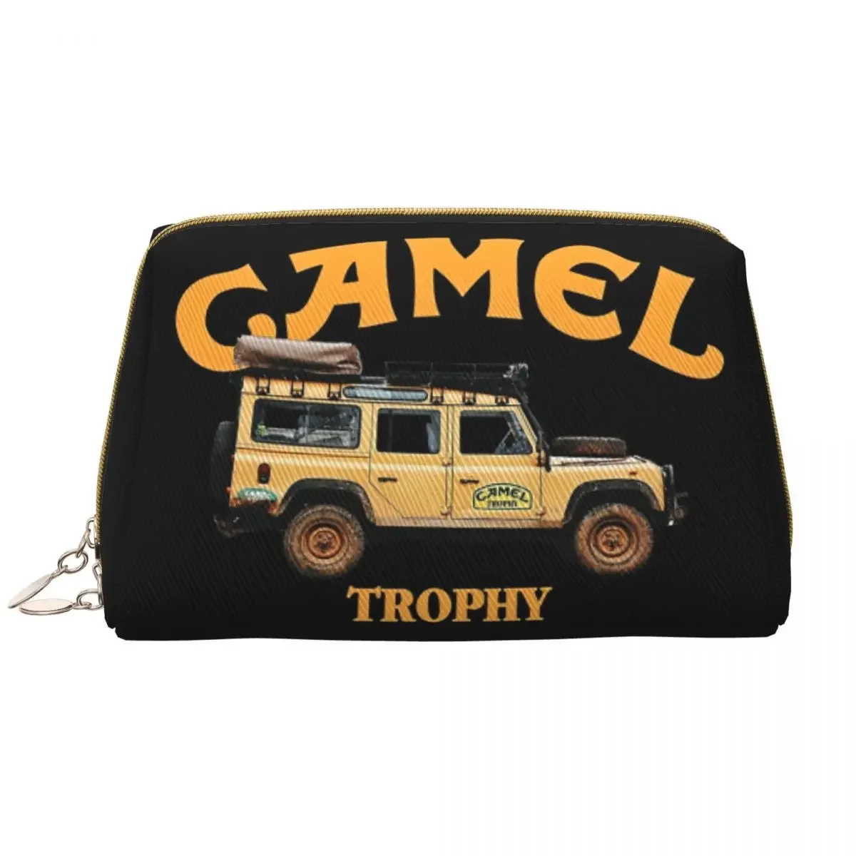 Custom Camel Trophy Travel Cosmetic Bag Women Toiletry Makeup Organizer Lady Beauty Storage Dopp Kit