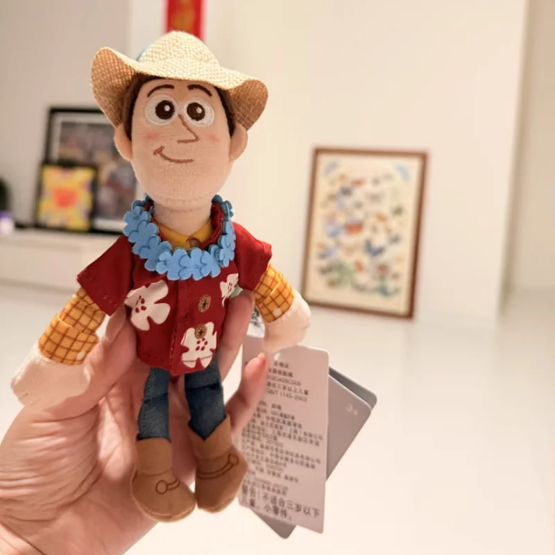 Genuine Disney Toy Story Seaside Chill Summer Series Plush Pendant Cute Strawberry Bear Plush Pendant Keychain Festival Gift