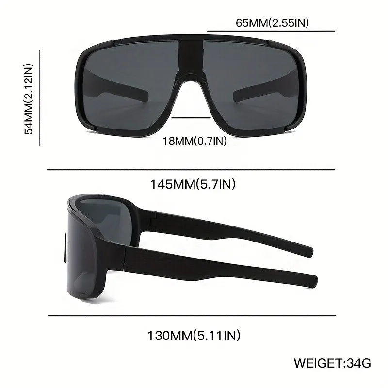 Nieuwe grensoverschrijdende modieuze trendy bril met groot frame