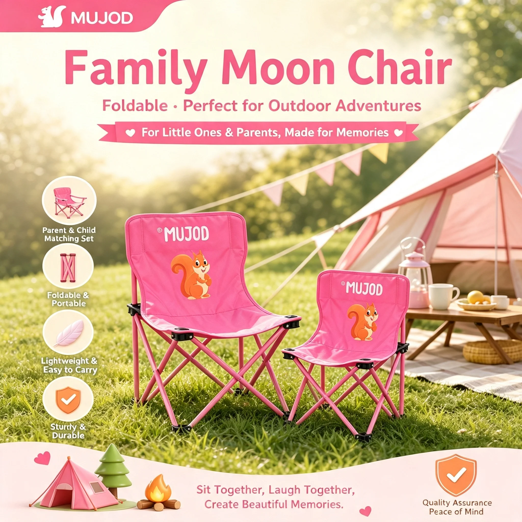Cadeira de Camping Dobrável Fa - Kids Outdoor Lawn Chair avaliação e preço