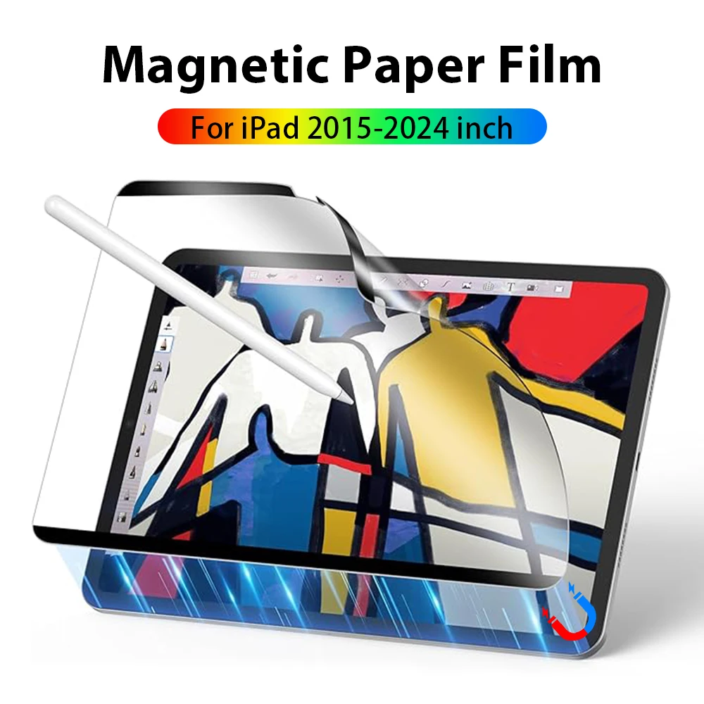 Wie Papier Magnet film für iPad Pro 11 12,9 13 Zoll 10,2 Luft 5 4 3 2 Displays chutz folie für iPad 10. 9. Generation Mini 6