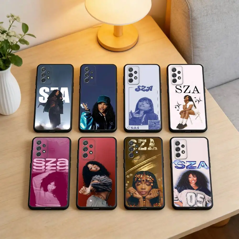 SZA Ins-Style Singer  Phone Case For Samsung Galaxy A73,A72,A71,A70,A53,A52,A51,Soft Silicone Black Cover