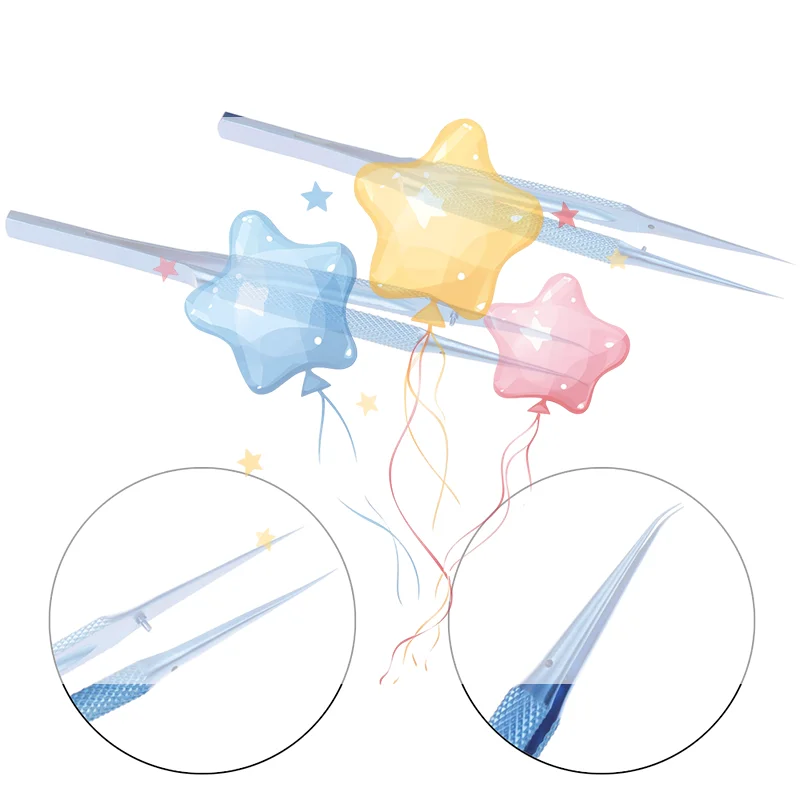 

Titanium alloy tweezers repair tool 0.15mm edge precision fingerprint tweezers