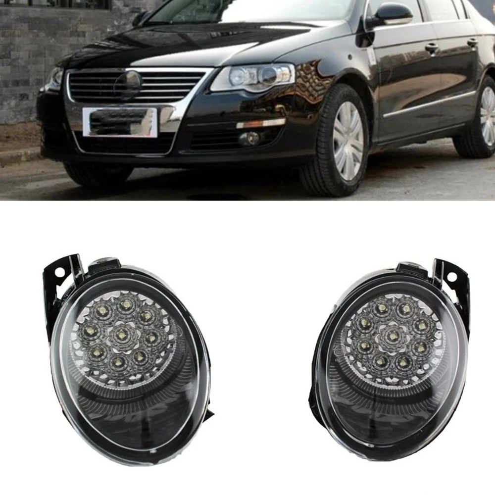 

Автомобильная светодиодный ная фара для VW Passat B6 2006 2007 2008 2009 2010 2011 Автомобильный Стайлинг Высокое качество 9 светодиодный противотуманных фар противотумансветильник