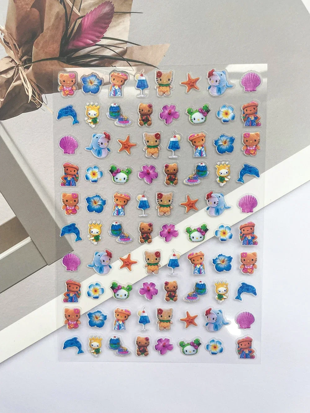 

1 шт., черная кожа, Hellokitty, ПВХ, мини-плакат, товары, наклейки для дизайна ногтей, сделай сам, коробка для бутылки для ноутбука, чехол для телефона, клавиатура, милые наклейки, подарки