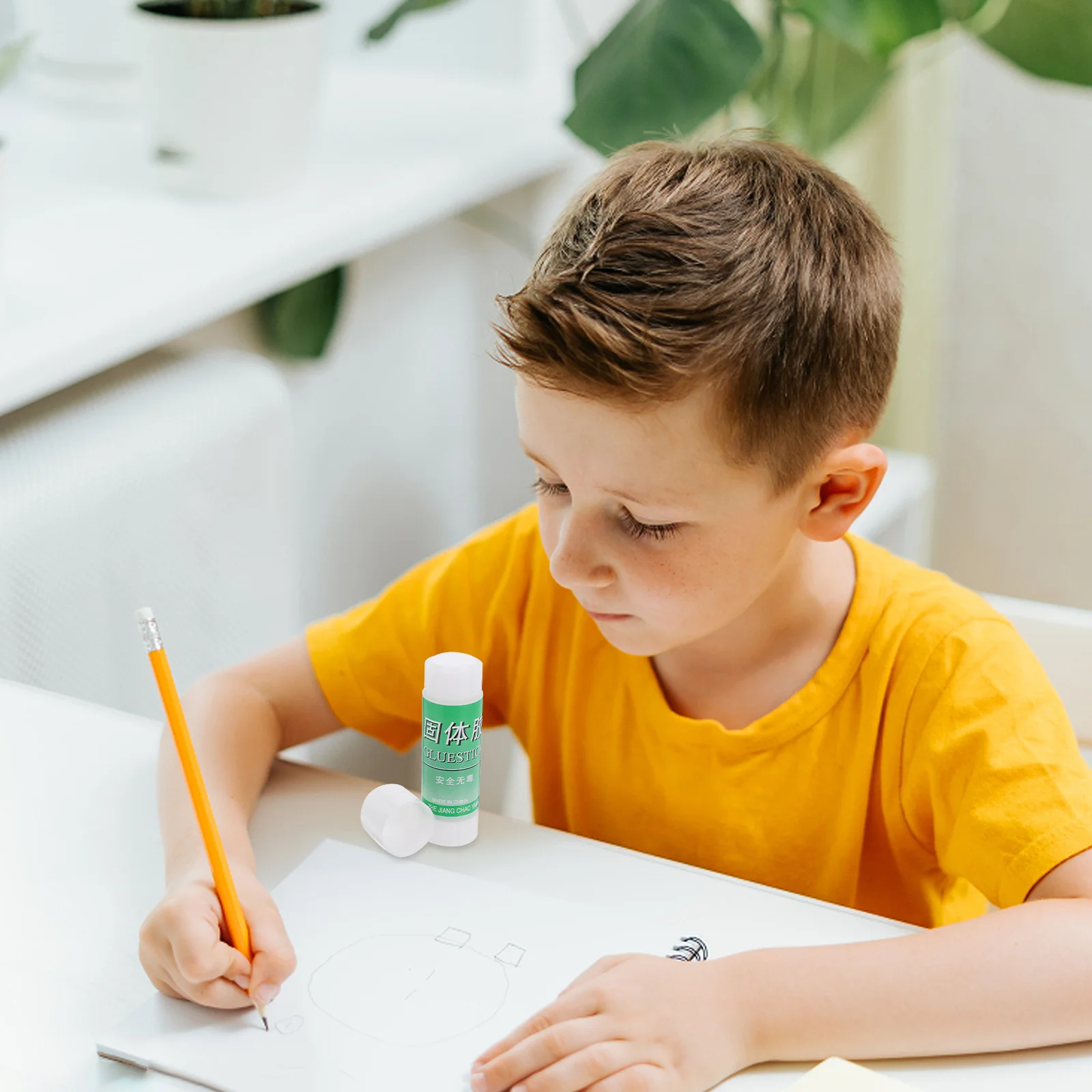 2Pcs Solid Glue Sticks White Portable Stationery Adhesive for Students Office Crafts School Project Supplies Solid Glue