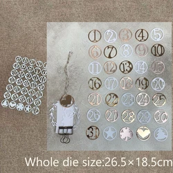 New Design Craft Metal stencil mold Cutting Dies number circles decoration scrapbook die cuts Album Paper Card Craft Embossing