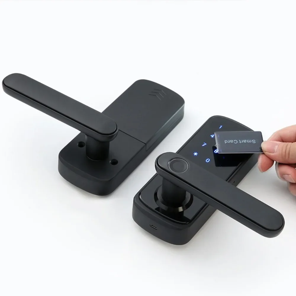 Graffiti WiFi Fingerabdruckschloss Home Apartment Remote Bluetooth Smart Lock Swipe Card Lock