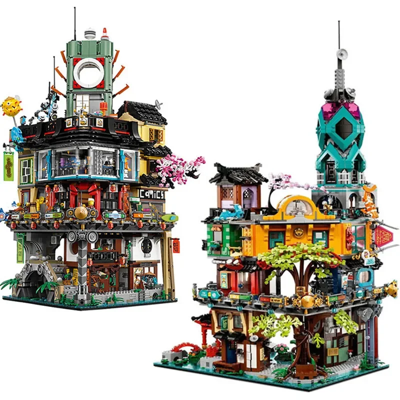 The City Gardens  Phantom Toys Bricks City Model Building Blocks Compatible 70620 Educational Adult Children's Birthday Gifts