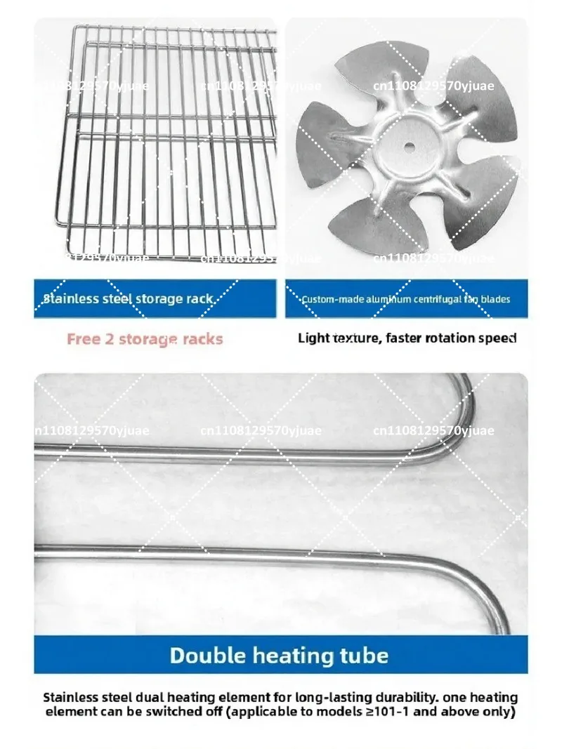 Industrial Electric Thermostatic Blast Drying Oven High Temperature Heating Cabinet Lab Dryer for Car Headlight