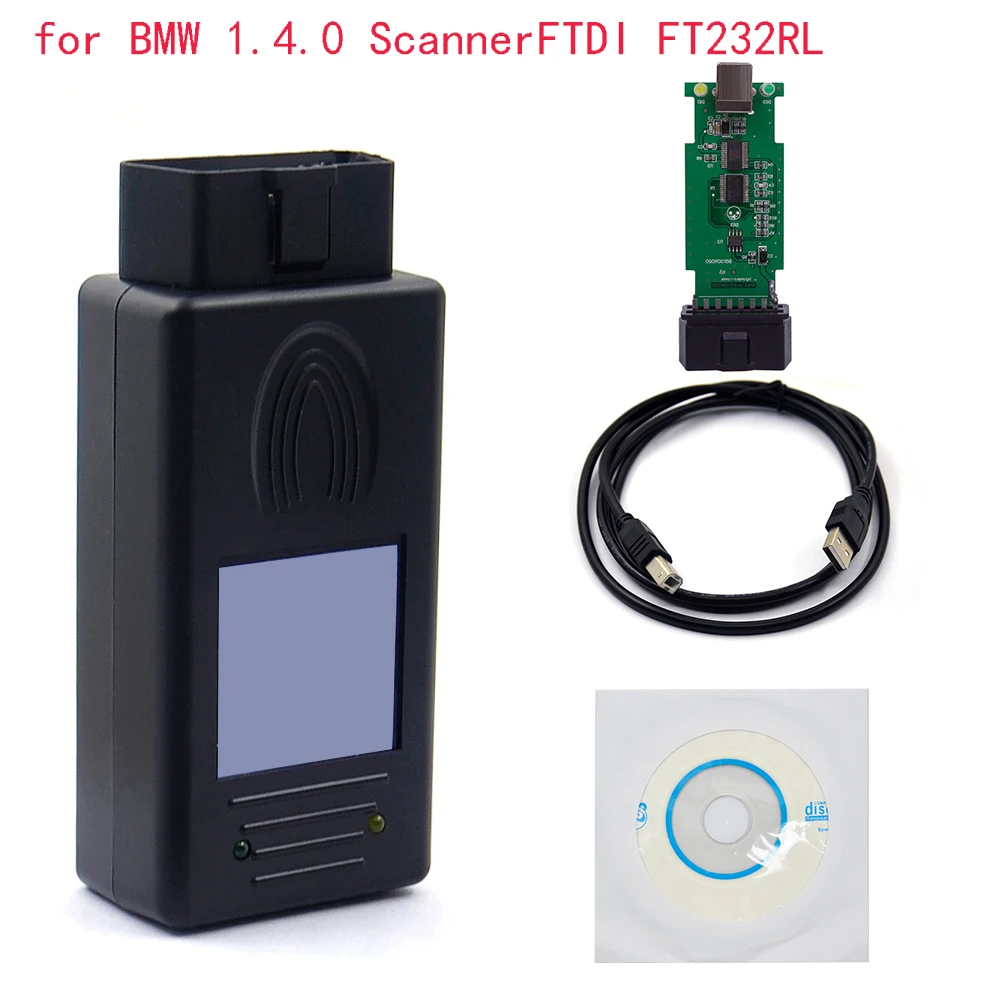 For BMW SCANNER 1.4.0 Diagnostic Scanner OBD2 Code Reader USB Car Engine ECU Coding Diagnostic Tool Fault Code Reader Reset Tool