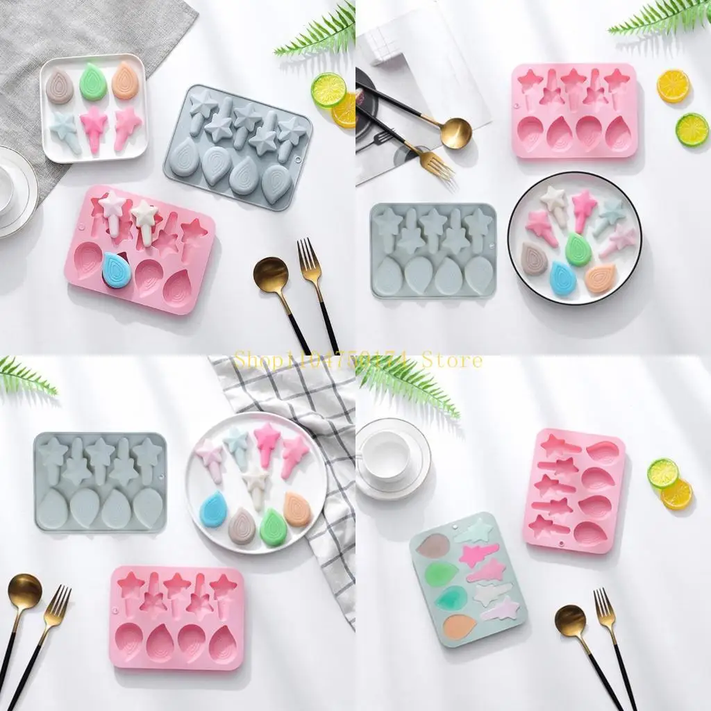 9-hole Simple Crayon Mold Chocolate Mold Drop Diy Homemade Paint Brush top sale