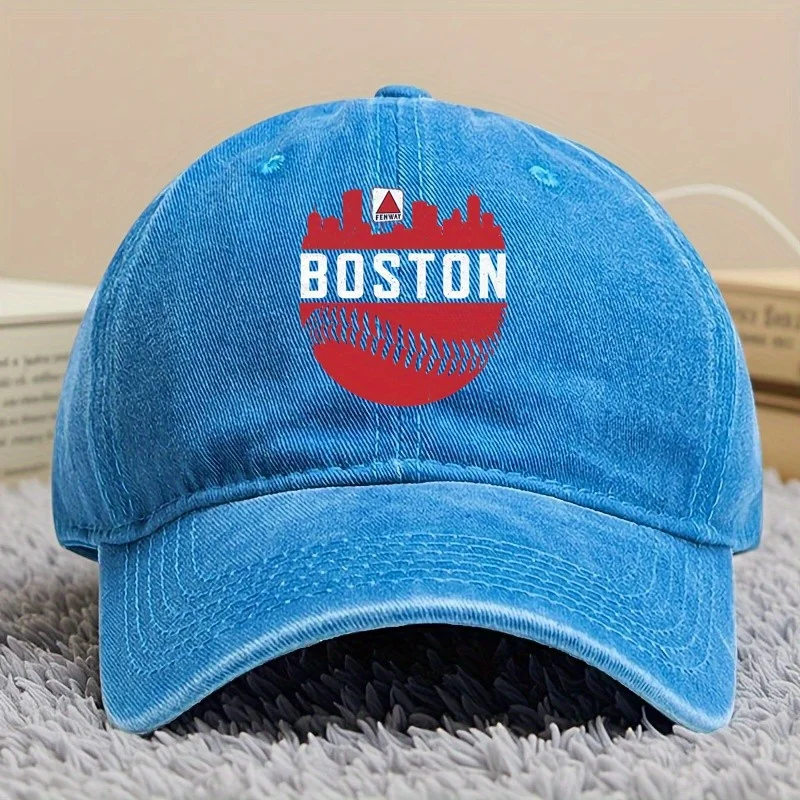 بوسطن وسط المدينة ماساتشوستس الأحمر المنزل الجدة سوكس الشرير نمط قبعة بيسبول المفهوم الإبداعي قبعة بيسبول الصيد في الهواء الطلق والسفر