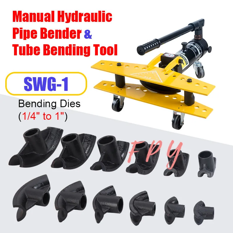 Bending Dies for Hydraulic Pipe Bender & Tube Bending Tools Rang 1/4\