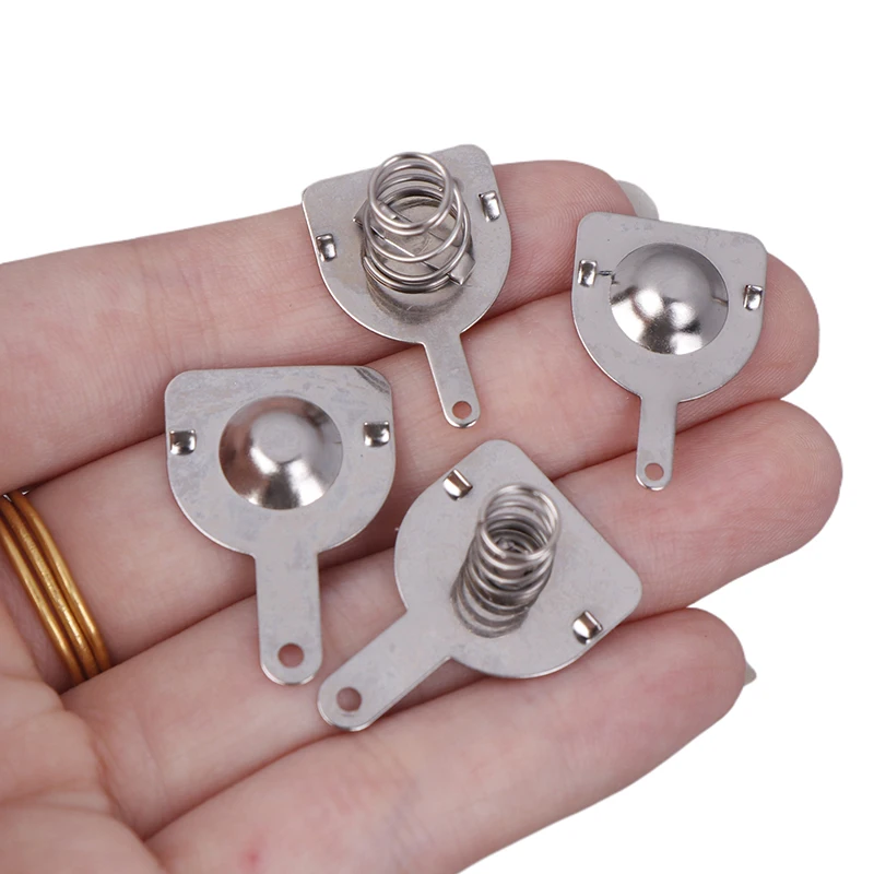 10 قطعة 16*16 مللي متر 18.5*16.5 مللي متر الربيع ورقة الاتصال صندوق البطارية الإيجابية والسلبية واحدة ثنائي القطب 18650 ورقة البطارية