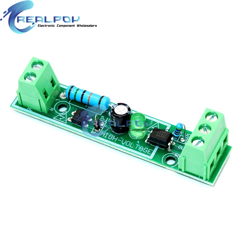 1-Bit AC 220V Optocoupler Isolation Module Voltage Detect Board Adaptive 3-5V For PLC Isolamento Fotoaccoppiatore Module