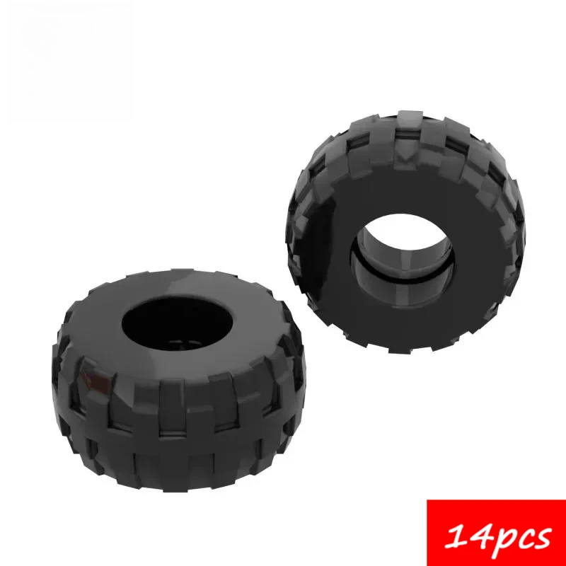 

10 шт., высокотехнологичные сборные частицы 56890, 24x12 мм, маленькие шины, кирпичные строительные блоки, комплект сменных деталей, игрушки для детей, подарки