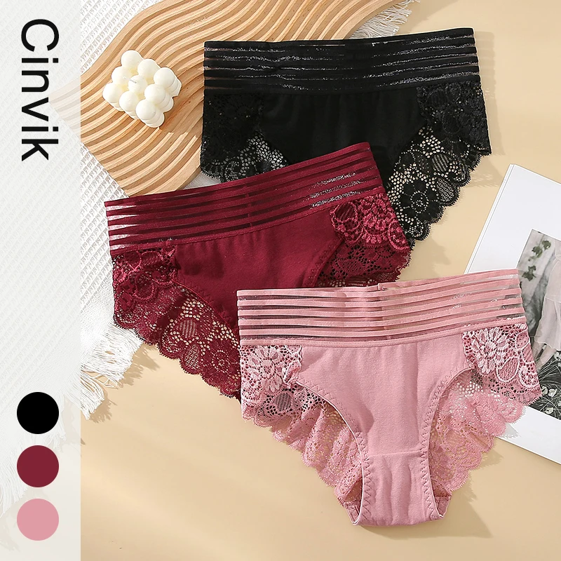 

Sexy Lace Women's Underpants Solid Breathable Color Briefs Intimates Lingerie Panties Seamless Lingeries Woman Briefs Intimates