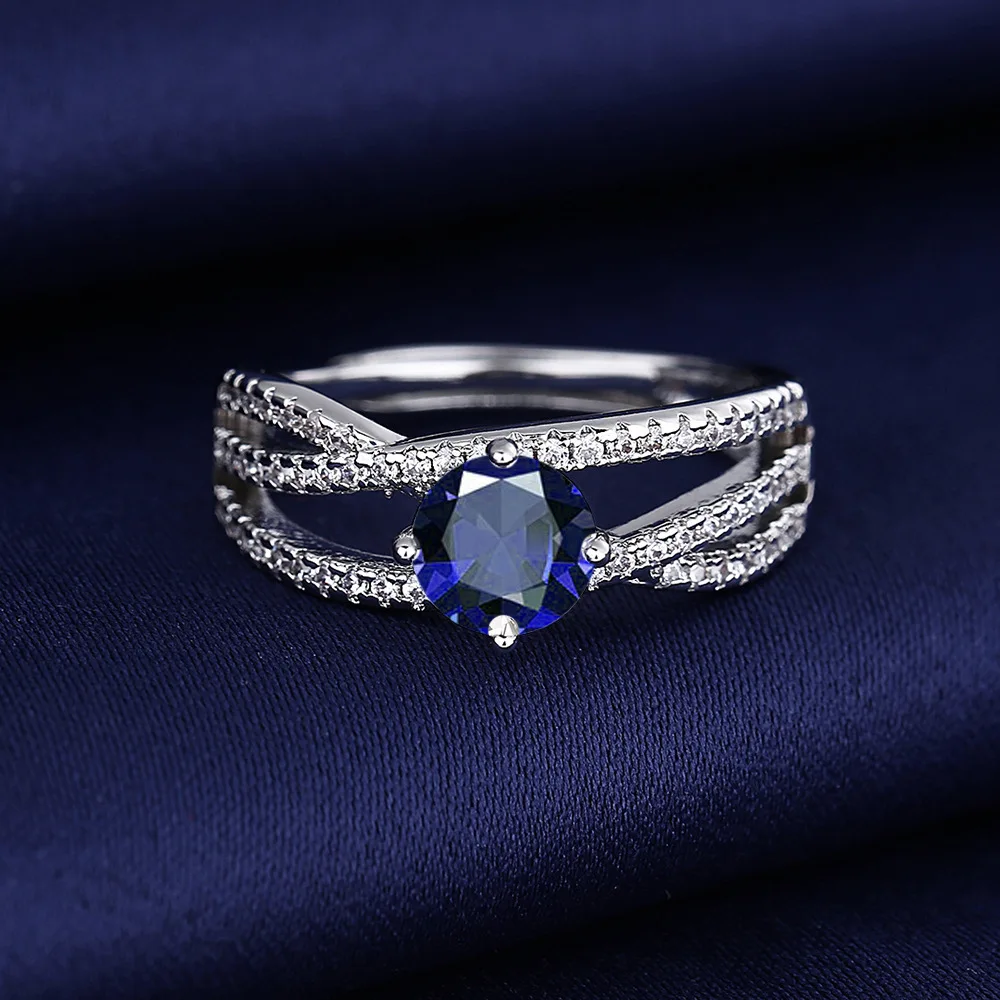 925 Sterling Silber Zirkonia-Ring für Damen, Verstellbarer Funkelnder Offener Ring, Luxuriöses Hochzeits- und Party-Schmuckgeschenk