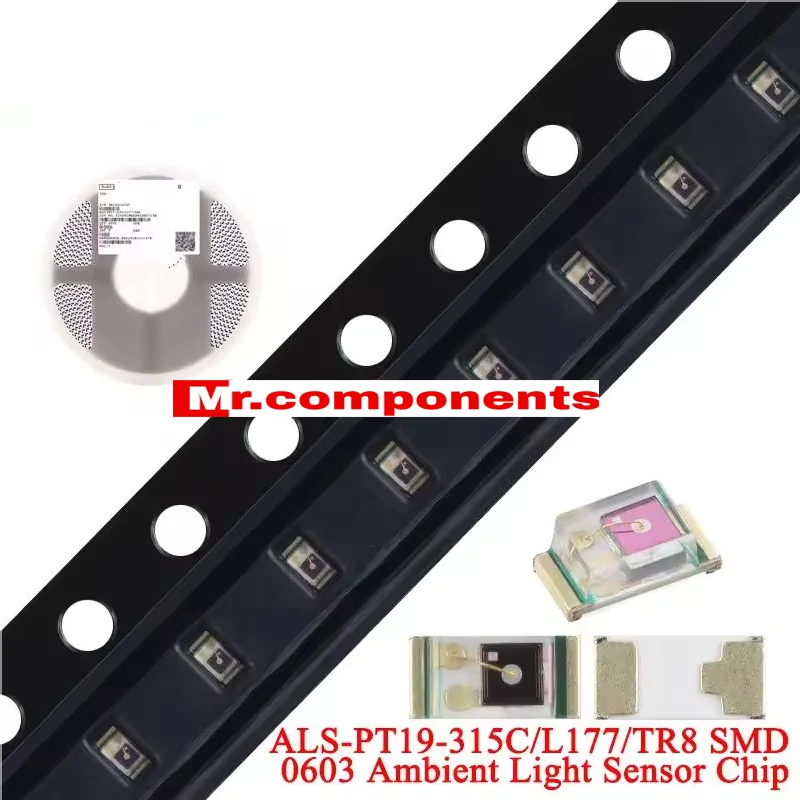 10Pcs ALS-PT19-315C/L177/TR8 ALS-PT19-315C Ambient Light Sensor Chip IC SMD 0603 Package 0603 New