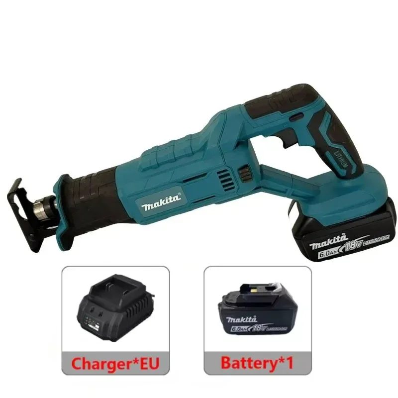 Makita draadloze krachtige borstelloze reciprozaag, handzaag, multifunctionele huishoudelijke kleine elektrische zaag