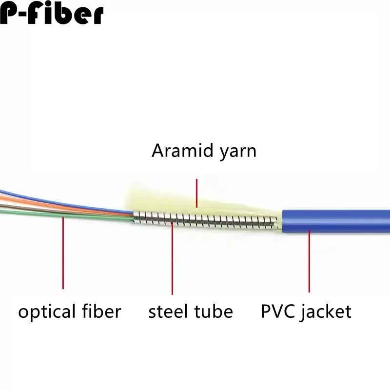 4 cores fiber patchcord armored 40m50m60m70m 4C LC SC FC ST APC SM PVC ratproof jumper optical fiber extender outdoor