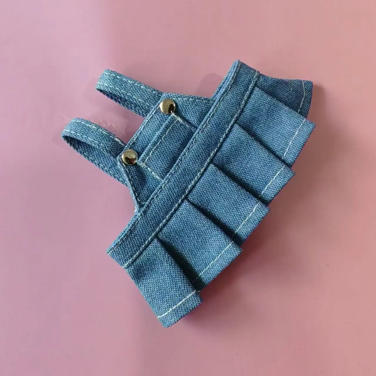 Gonna con cinturino in denim Berretto da baseball per Labubu Big Into Energe Doll T-shirt Gonna Vestiti per V1/V2/V3 Doll Outfit Accessori Regalo