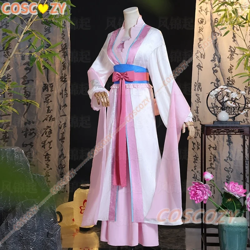 Anime The Apothecary Diaries Lishu Cosplay Costume Dress Hanfu Earrings Headwear Kusuriya No Hitorigoto Halloween Party Uniform - view 2