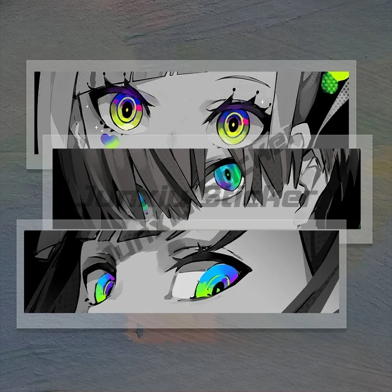 

Anime Cartoon Stickers Look At JDM Girl Electric Car Motorcycle Computer Case Waterproof Pain Stickers