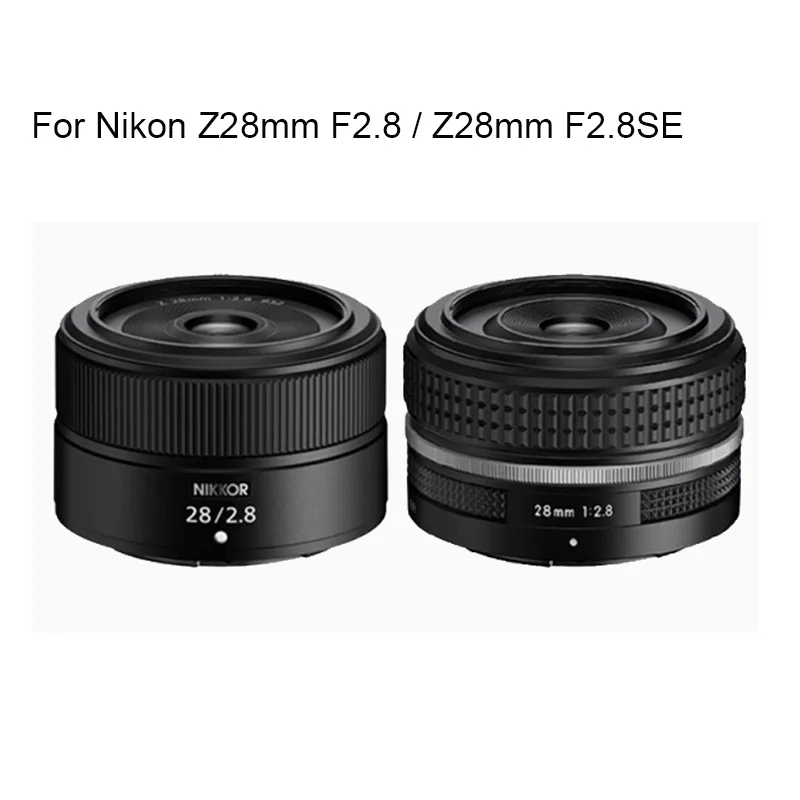 สำหรับ Nikon F2.8 Z28mm/Z28mm ฝากแว่นกันแดดทรงสี่เหลี่ยมเลนส์อลูมิเนียม F2.8SE พร้อมวงแหวนอะแดปเตอร์และฝาครอบเลนส์