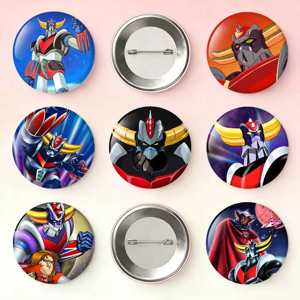 

UFO R-Robot G-Goldorak Badges 25 32 44 58 75 mm Round Fans Collect Friends Gifts Brooch Souvenir