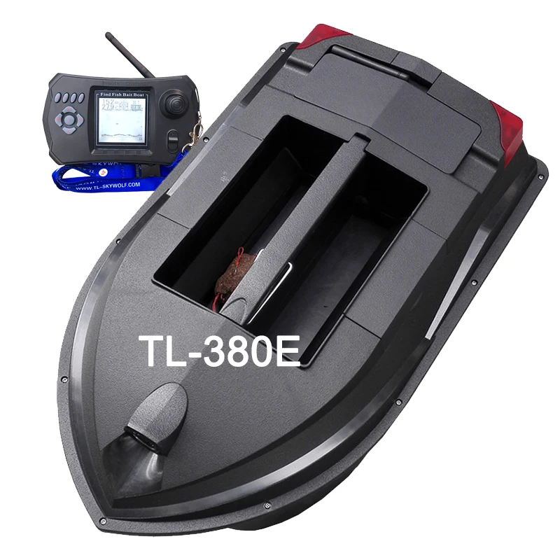 Factory Directly Supply Skywolf TL380 Dual Hull 12 GPS Nest Points Sonar Fish Finder Autopilot Bait Boat For Sea