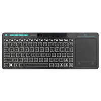 Rii K18S Mini Bluetooth Wireless 2-LED Color Backlit Multimedia Keyboard Mouse Rechargable Keyboard For Android TV Box /PC