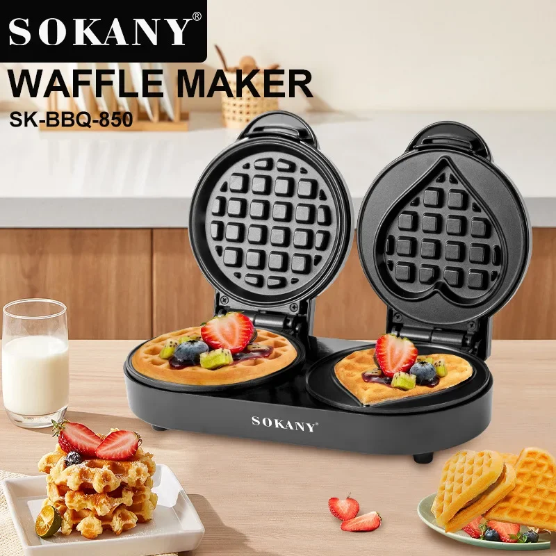 

Houselin Mini Electric Waffles Maker Bubble Egg Cake Oven Breakfast Waffle Machine, Premium Non-Stick Plates