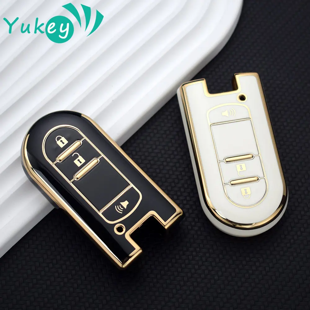 3 Buttons Smart Remote Car Key TPU Case Cover Protector for Toyota 2018 TANK Rush Alphard Daihatsu K MPV