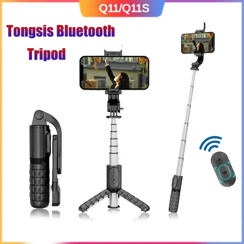 

Mini Selfie Stick Tripod 3 in 1 Extendable Bluetooth Selfie Stick with Remote Control for Smartphone Phone Holder Ios/android