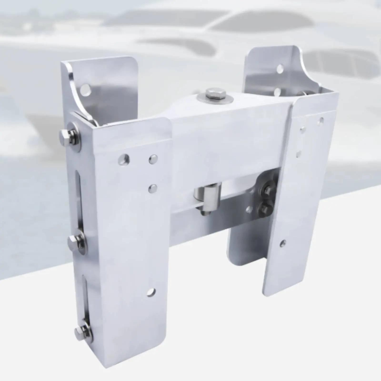 Transom Lift Plate Aluminum Alloy Outboard Transom Plate Boat Accessory Corrosion Resistant Marine Hardware for Boating, Fishing