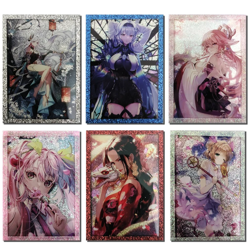 

New Anime Goddess Story HI card Eula Yae Miko Hatsune Miku BOA HANCOCK Glazed card Game Collection Birthday Christmas gifts