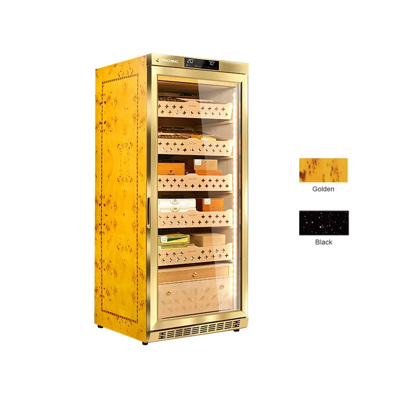 US/Saudi/Dubai Warehouses Read to Ship  MON1800A Electric Cigar Humidor Hold 1200ct Cigars With/without Ammonia Removal Function