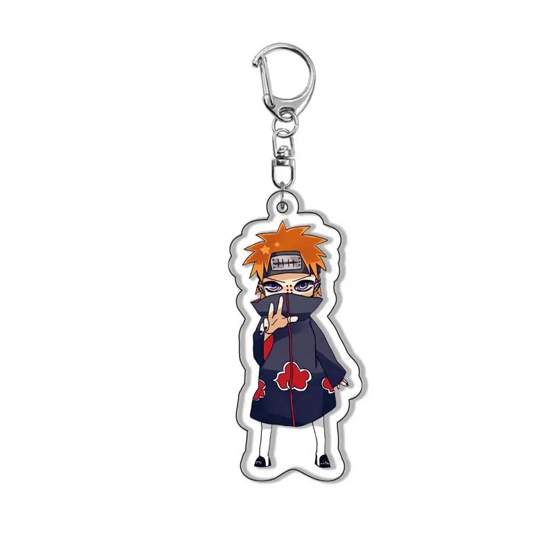 NARUTO Akatsuki Pain Hoshigaki Kisame Kakuzu Sasori Zetsu Hidan Cosplay Acrylic Key Chain Keychain Pendant Accessories Gift