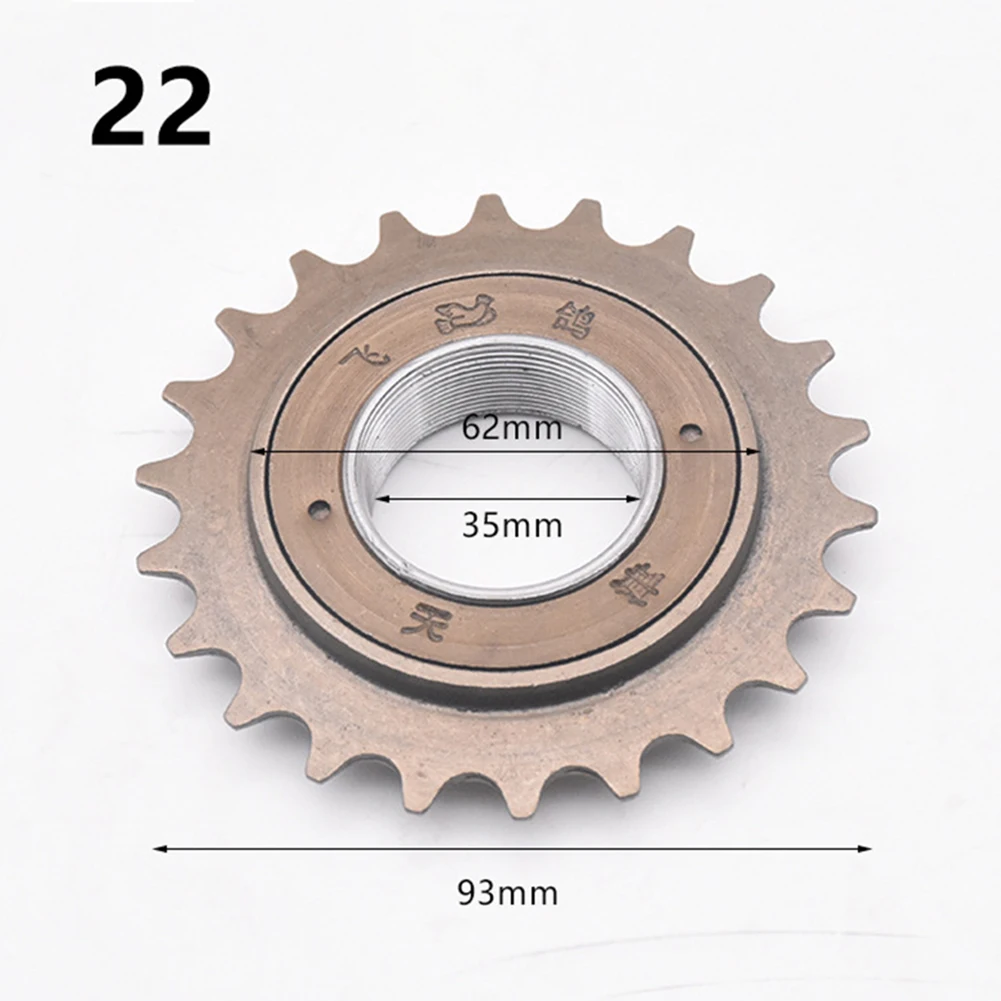 16/18/20/22T 35mm Singlespeed Freewheel Bicycle Sprocket Fixed Gear Cycling Tryall Flywheel Removable Bike Parts Accessories