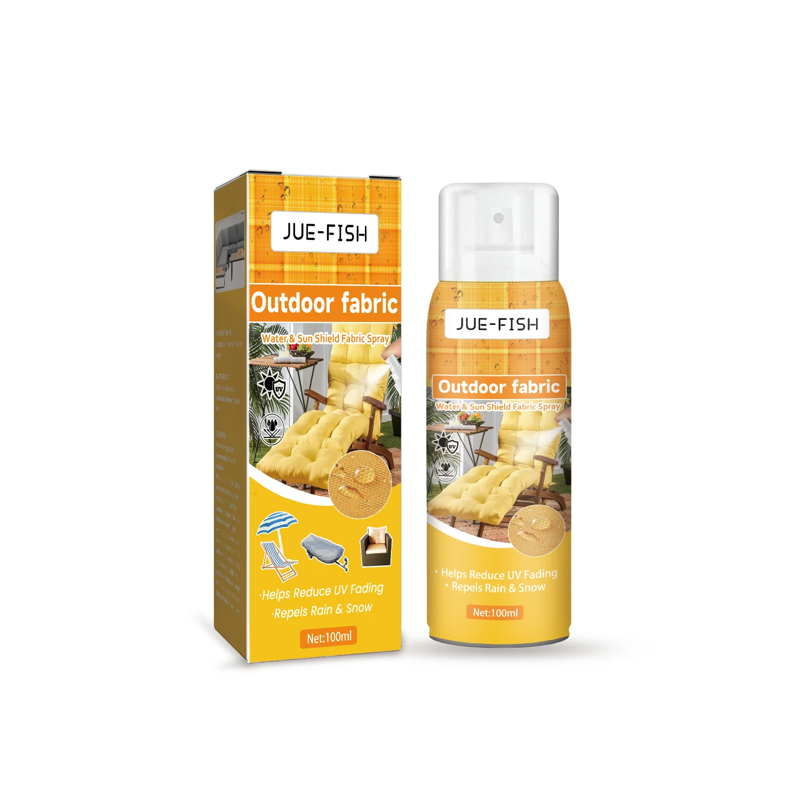 Outdoor Waterproof Protective Fabric Spray for Leather Reduce UV Repels Rain Snow Prevent Fading Sunscreen Summer Cooling Spray
