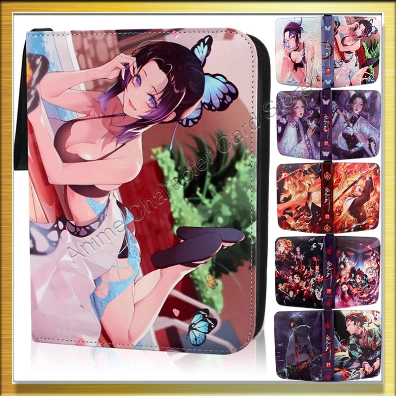 Anime Demon Slayer Card Book Album Holder Games Anime Character Collection Card Kids Gift For Children Toy Card Album