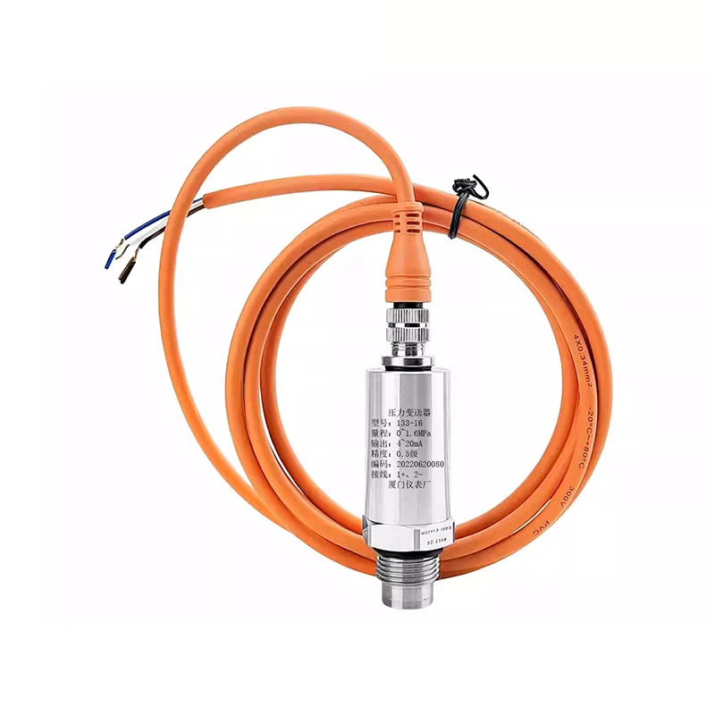 Pressure Sensor For Measuring Mud Building Concrete 4-20mA 1PCS New Flat Film Pressure Transmitter Anti-blocking High Precision