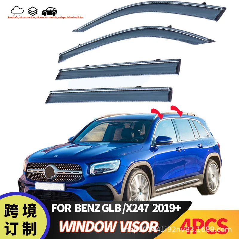 

Suitable for Mercedes-Benz GLB window weather shield Mercedes-BenzGLB X247 2019+Window visor auto parts