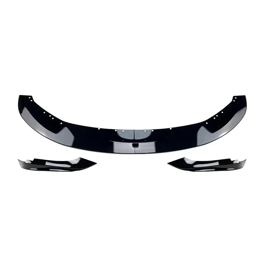 New！4Pcs Front Bumper Lip ABS Glossy Black Or Carbon Fiber Look Spoiler For BMW 4 Series F32 F33 F36 420i 430i 420d M440i 2014-2