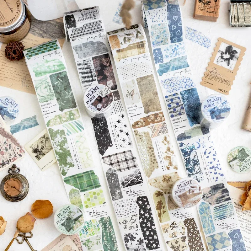 

5x200cm Poem of Plants Landscaping Collage Sticker Creative DIY Journal Scrapbooking Card Album Decor Material